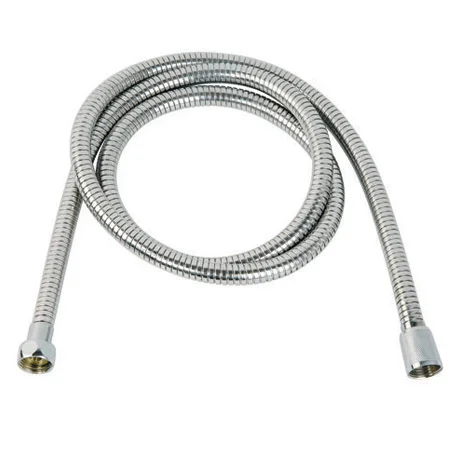 Stainless extensible hose with double-buckle